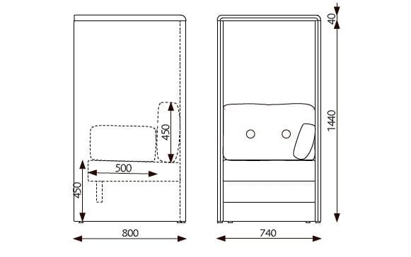 Тканевое кресло с высокой спинкой Glimakra of Sweden Limbus ARCH-00035535 - Вид №3