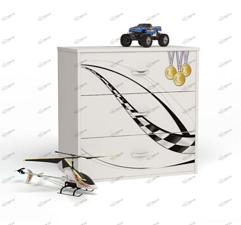 Комод ABC-KING Formula , белая 4631148150416