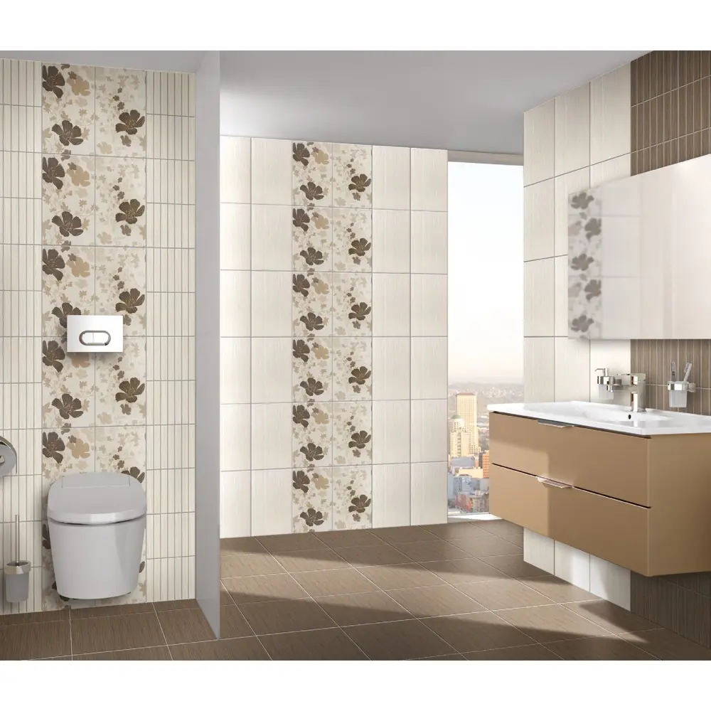 Декор Elegant Cream Floral 2, 25x40 см VITRA STLM-2003092 - Вид №1