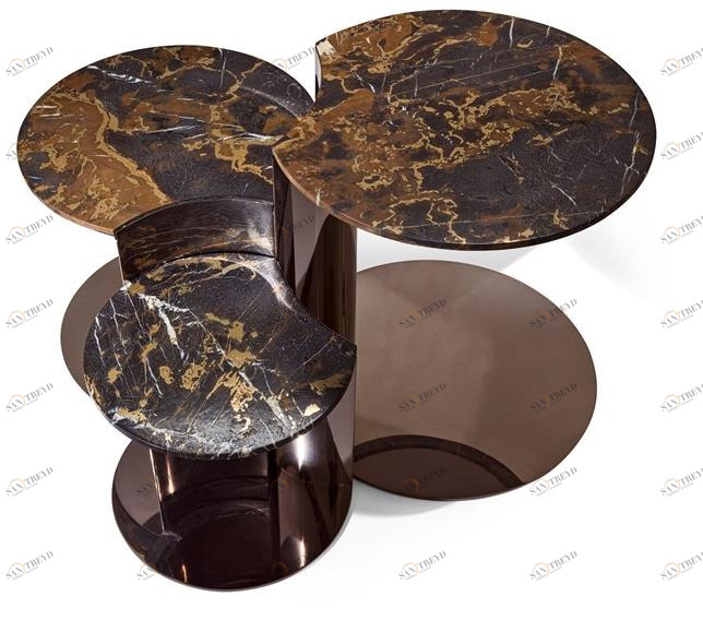 Visionnaire Круглый мраморный журнальный столик для гостиной sun-id-1420812