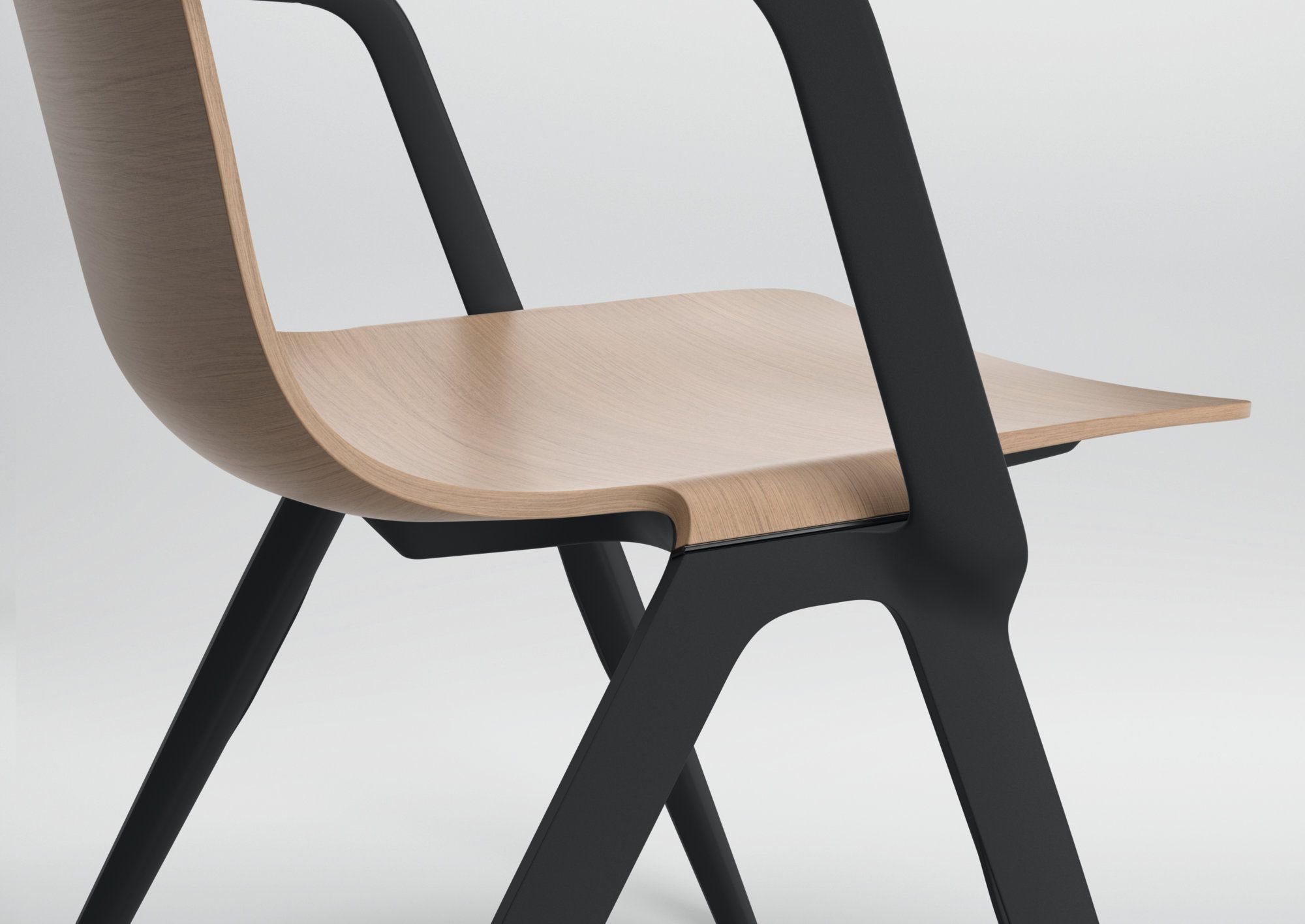 Штабелируемый стул с подлокотниками Brunner A-Family ARCH-00118008 - Вид №4