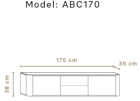 Momocca Прямоугольная деревянная консоль с ящиками Adara Abc170 / abc170p / abc170p2 - Вид №3