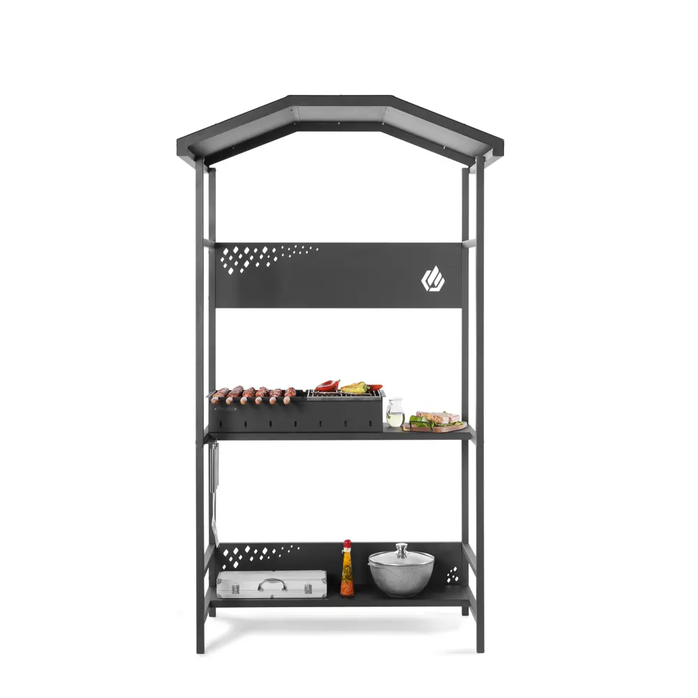 GRATAR Spark SP700 - стационарный мангал с крышей для идеального шашлыка 89358380 STLM-0950052 - Вид №8