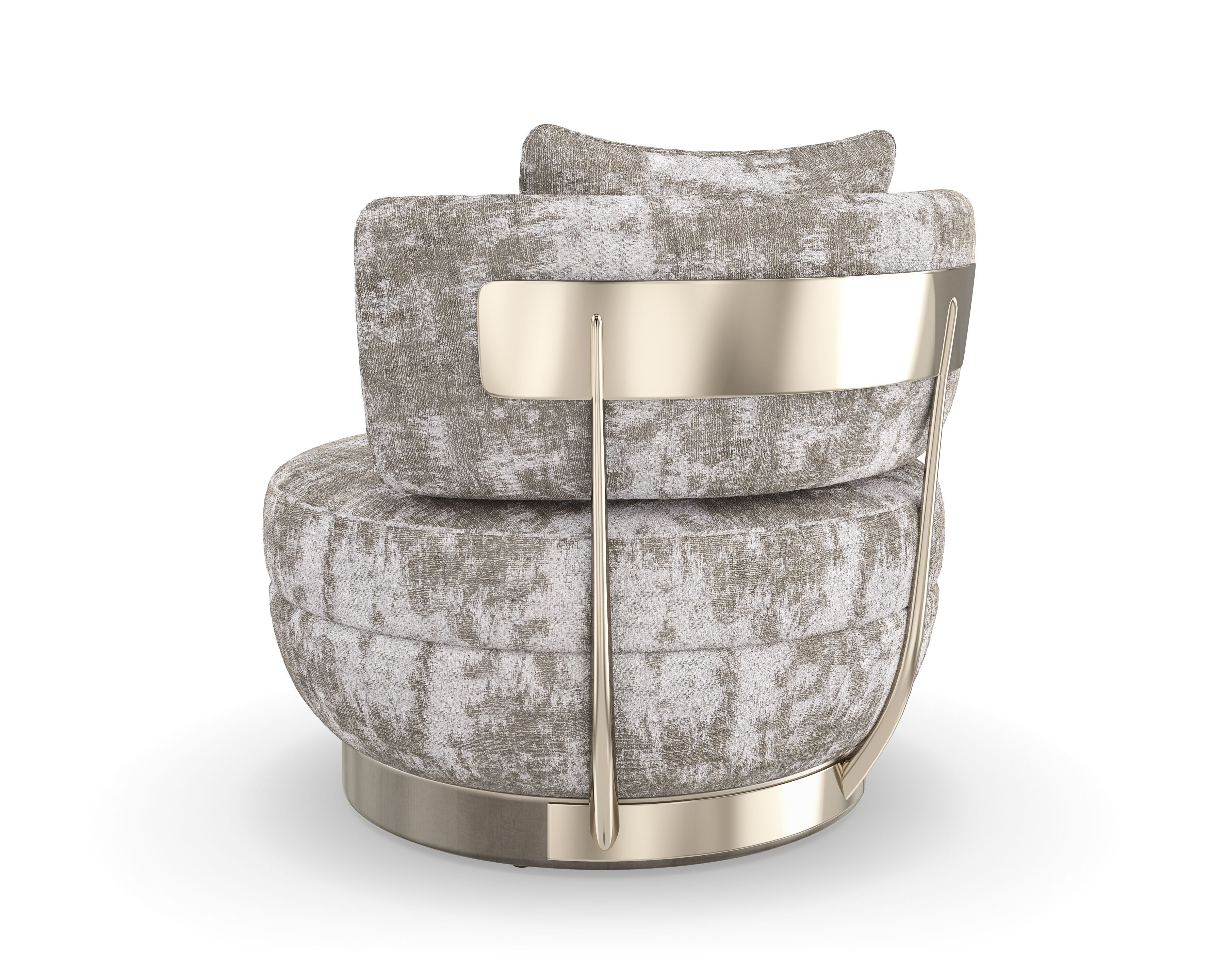 Вращающееся кресло из синели Caracole CELESTE ARCH-00151348 - Вид №6