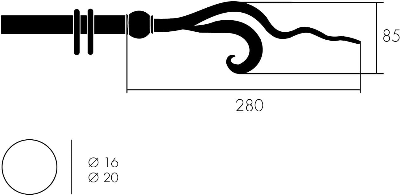 Железный карниз Frandoli Олимпийские боги ARCH-00049417 - Вид №1