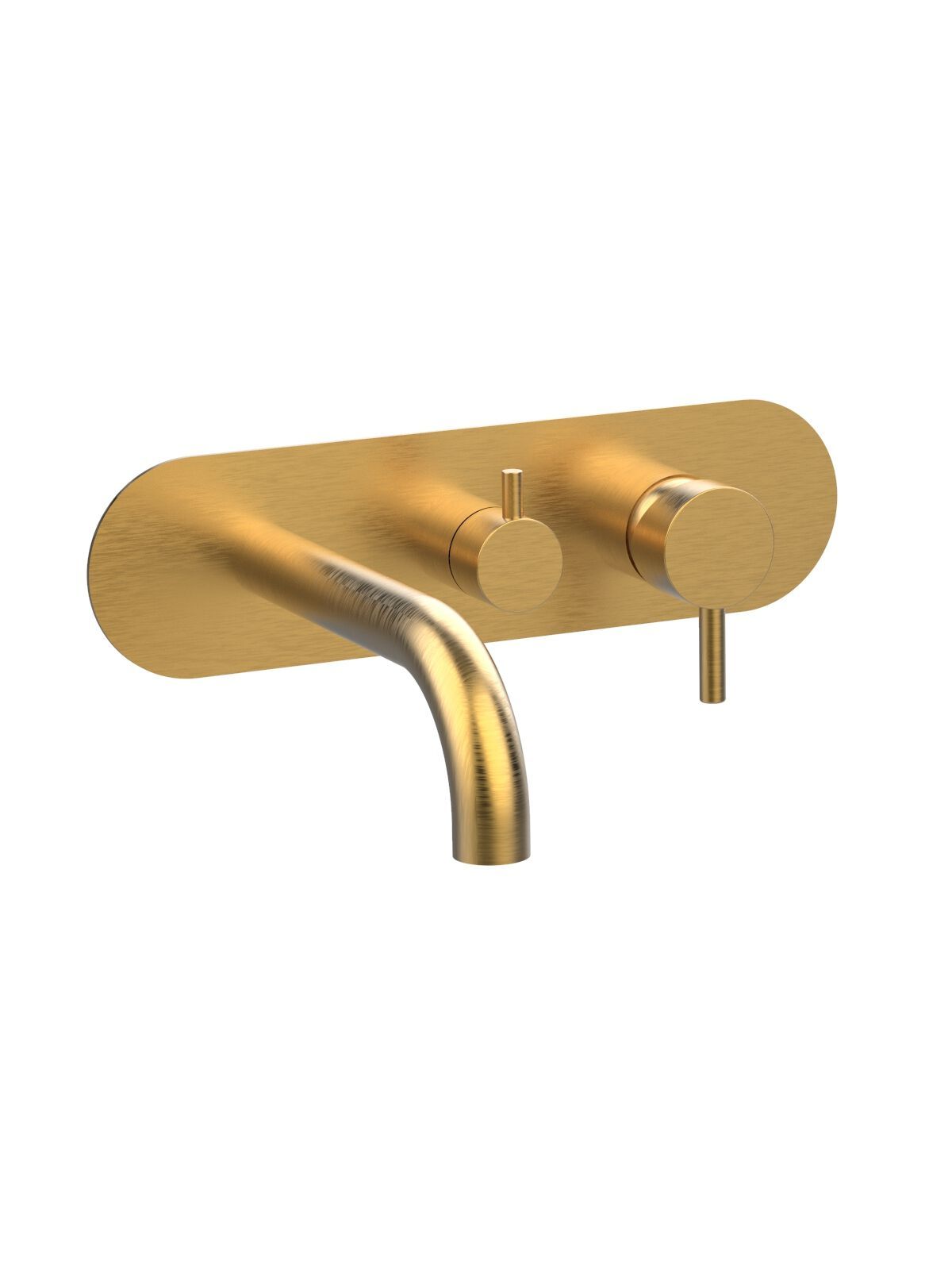 Настенный смеситель для ванны с 3 отверстиями с пластиной Rubinetterie Frattini отдельная эстетика ARCH-00025332 - Вид №18