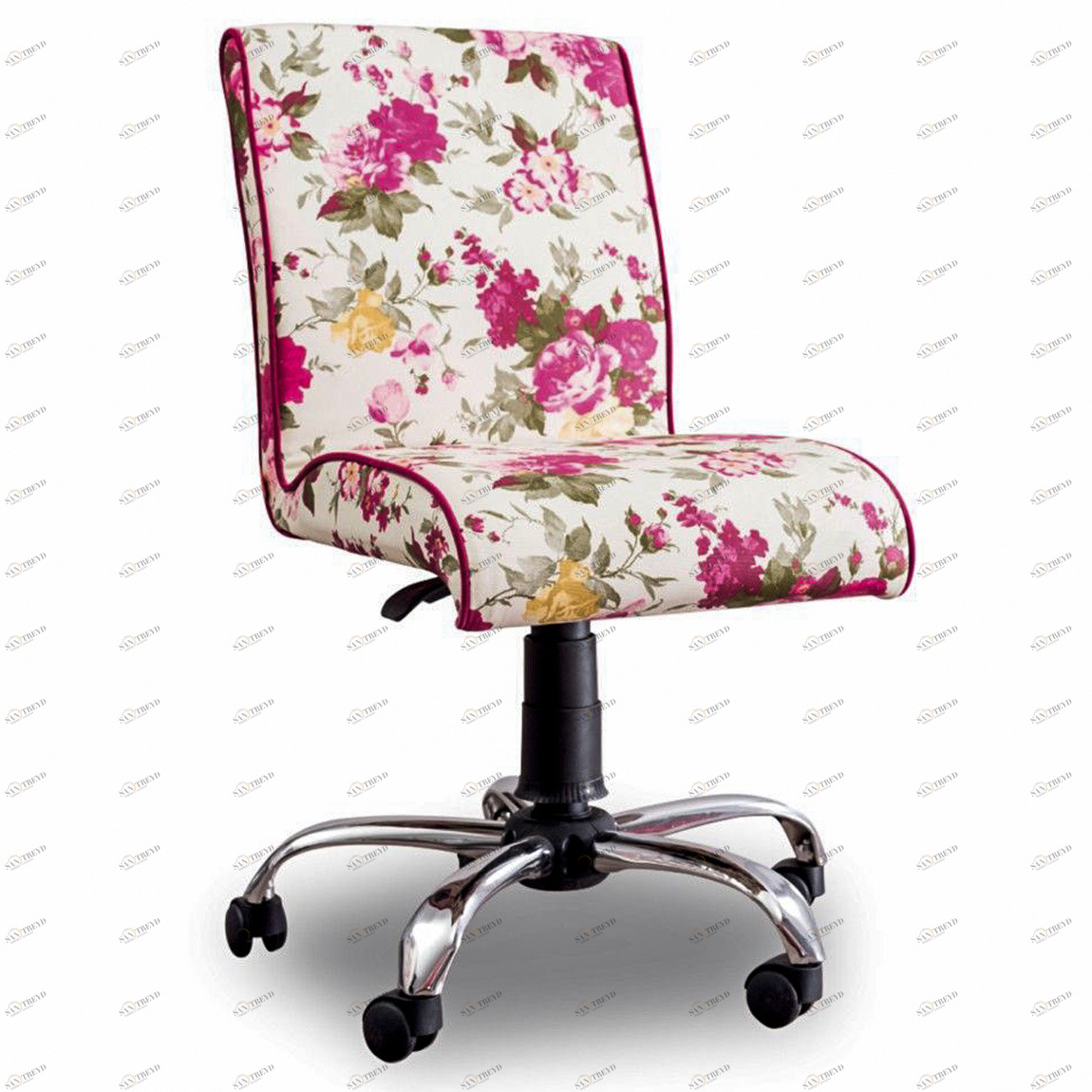 Рабочее креcло на колесах розовое Summer Pink CILEK FLORA 00-3832276 Розовый Santreyd