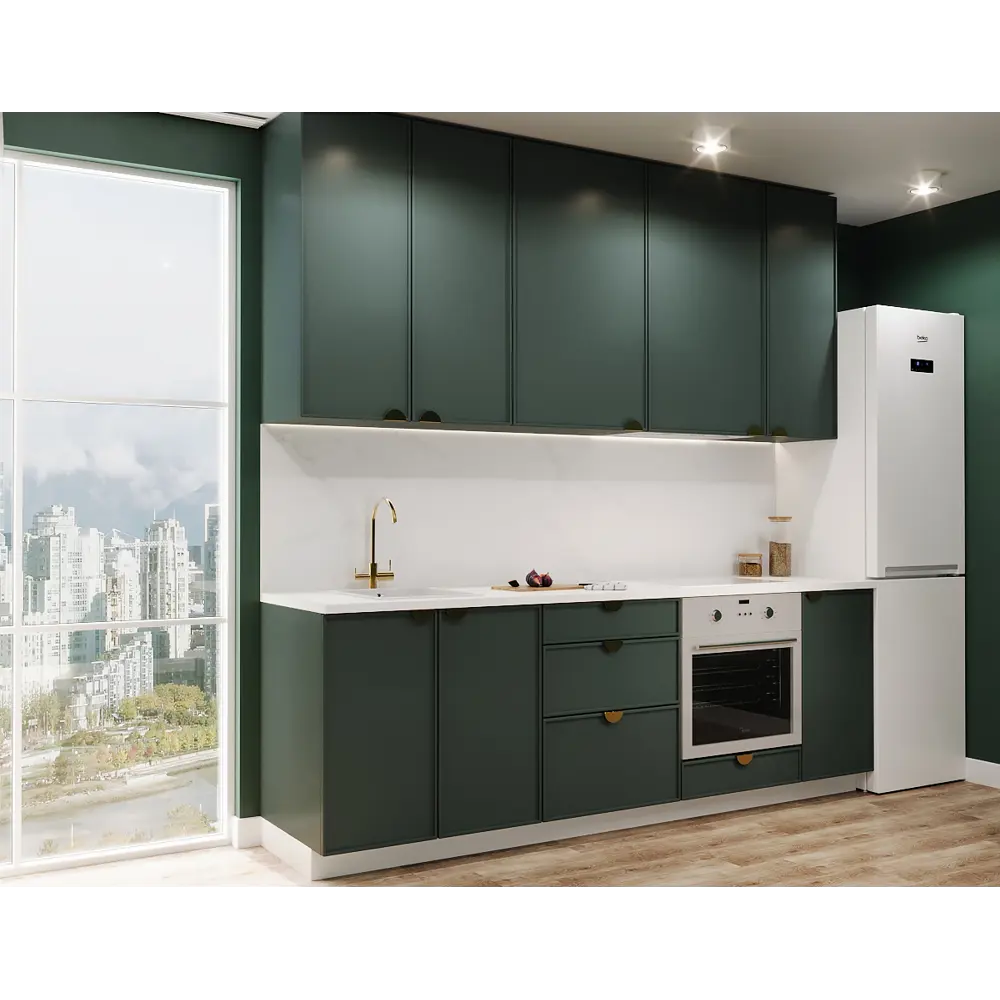 Кухонный карниз Зея 220x7 см KONSENSA МДФ цвет зеленый 89417923 STLM-2180911 Инта зелёная - Вид №5