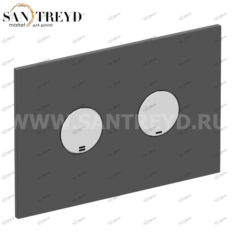 PL03SK Кнопка слива для инсталляции Globo 21 см цвет Дымчатый Globo ACCESSORIES Италия Ceramica Globo