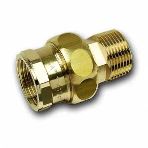 1334138 SANHA 3341 PURAFIT сгон ВР-НР, с плоским уплотнением 3/8 мм