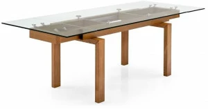 Calligaris Раздвижной стол из дерева и стекла  Cs/416-xr