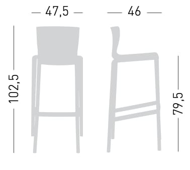 Штабелируемый стул из инженерного пластика GABER Spyker ARCH-00027942 - Вид №10