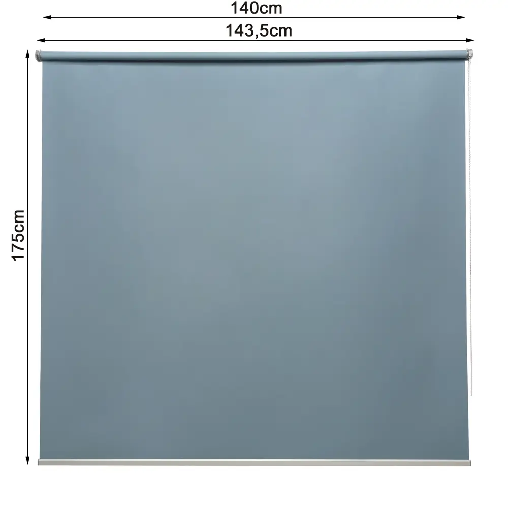 Штора рулонная блэкаут Inspire Belem 140x175 см серо-синяя Ink 4 82689371 STLM-2143271 - Вид №2