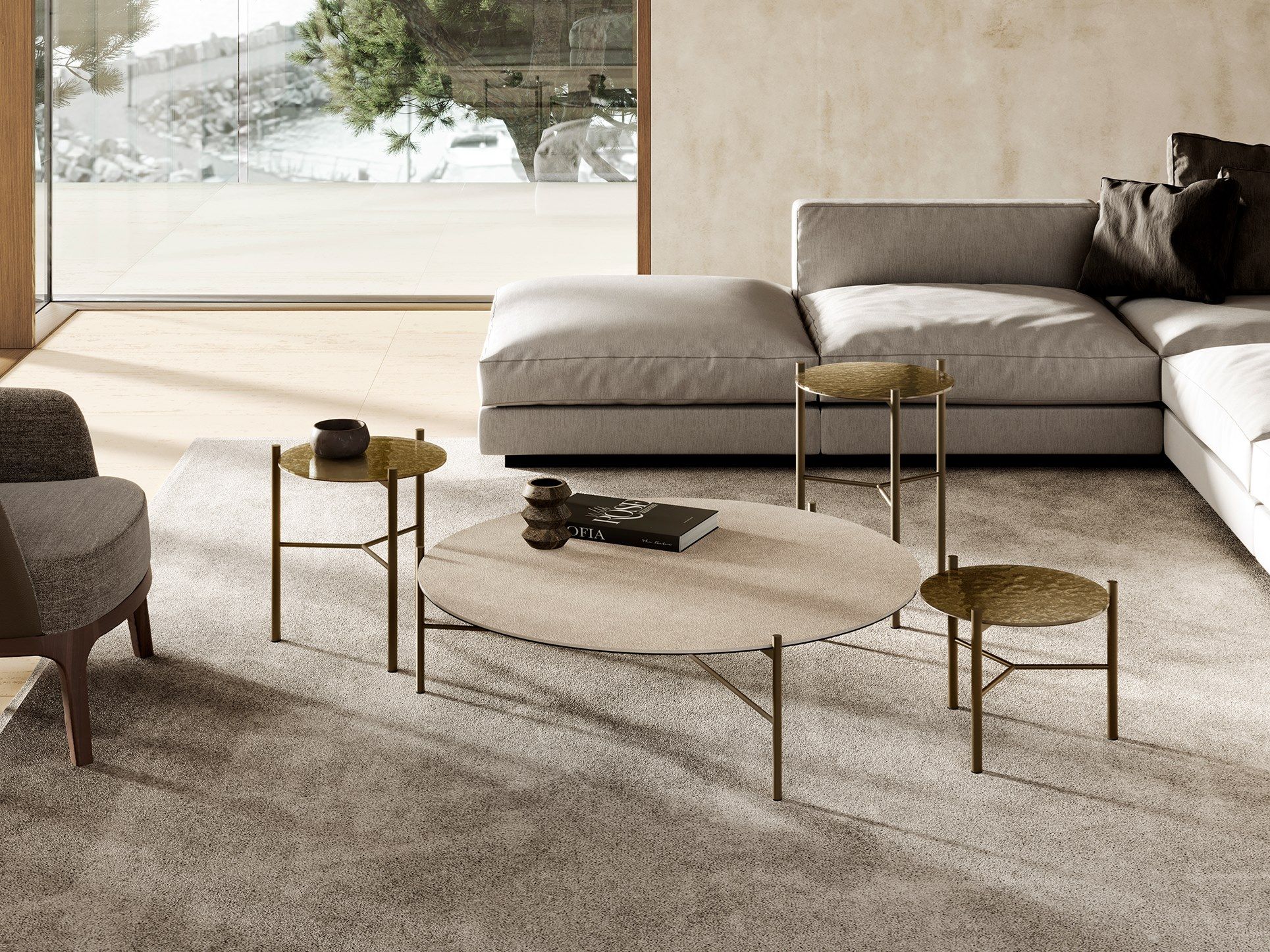 Круглый керамический журнальный столик EFORMA JACK ARCH-00127419 - Вид №8