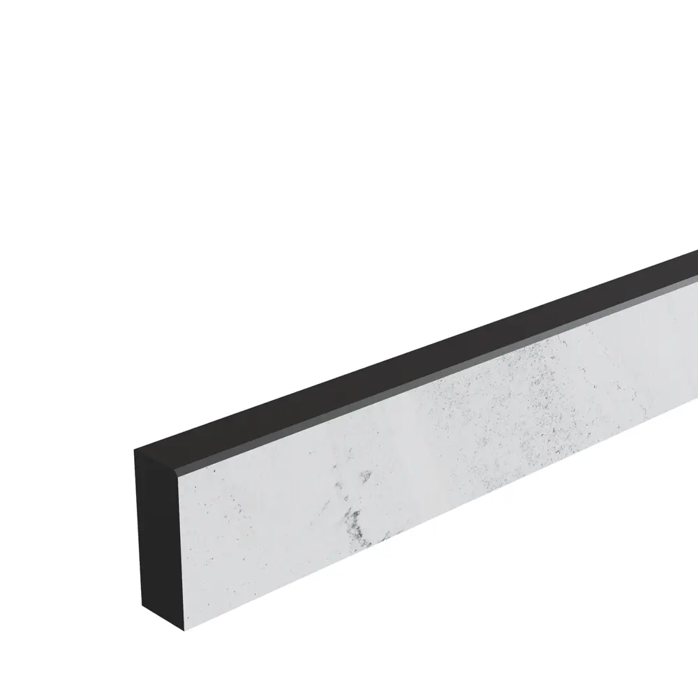 86821799 Комплект плинтусов Марола 120x4 см 1 шт 60x4 см 2 шт HPL-пластик цвет серо-белый STLM-0879561 Santreyd 