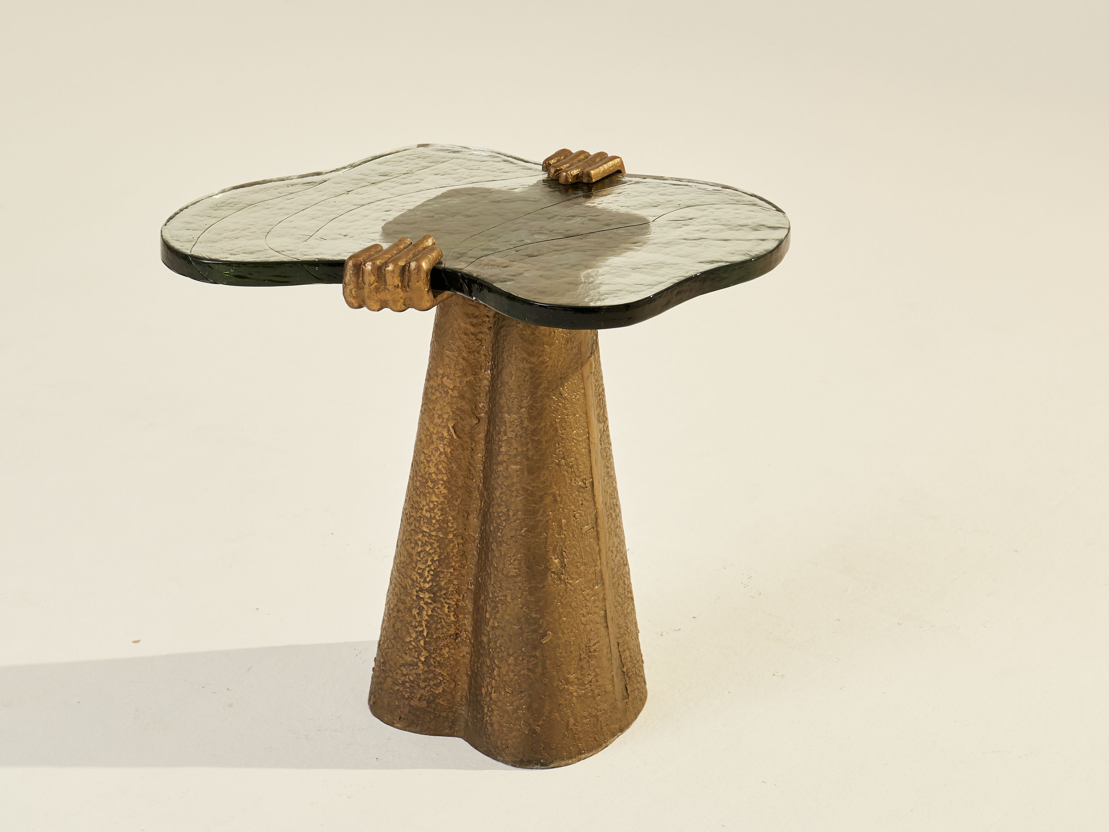 Журнальный столик из алюминия и стекла для гостиной LO Contemporary PAWS ARCH-00000149