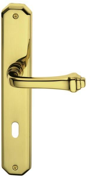 Pasini Ручка из латуни на пластине с накладкой Creola 1800  - Вид №1