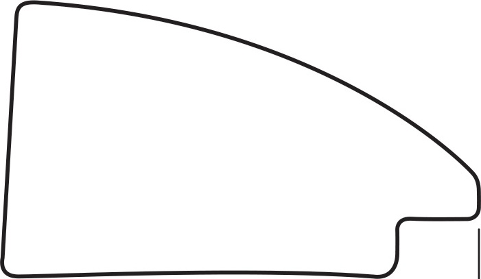 BY 7612 Зеркало в багетной раме - брашированное серебро 59 mm EVOFORM Definite - Вид №4
