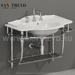 PASC56 Навесная структура из хромированной латуни 88 см хромированная Globo Paestum Италия