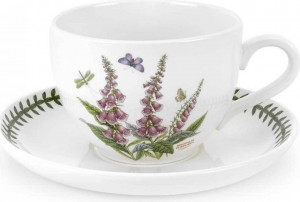 10569193 Portmeirion Чашка для завтрака с блюдцем Portmeirion Ботанический сад.Наперстянка 500мл, фарфор Фарфор