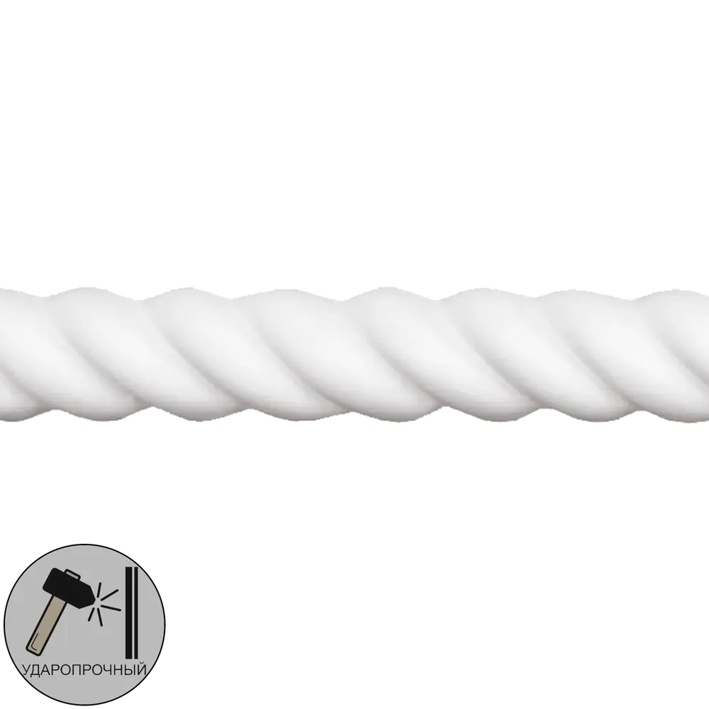 Молдинг настенный полиуретан Decomaster 98100 белый 7х20x2000 мм STLM-2003815