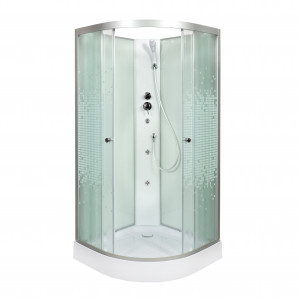 B01S LED BLACK Душевая кабина DETO Серия В