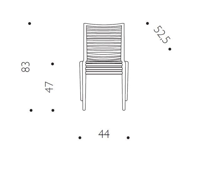 Штабелируемый стул из полипропилена Driade Pip-e ARCH-00117372 - Вид №5