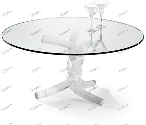 Reflex Круглый стеклянный журнальный столик Torsades sun-id-1412268