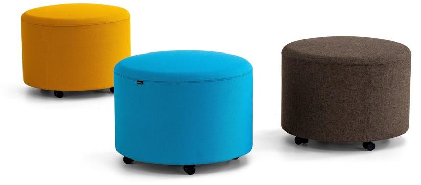 ACTIU Пуф из ткани на колесиках Bend sun-id-1500751 - Вид №1