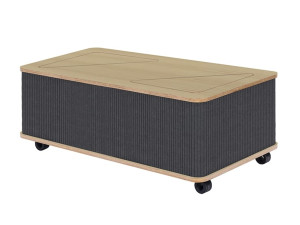 Низкий журнальный столик из войлока с колесами