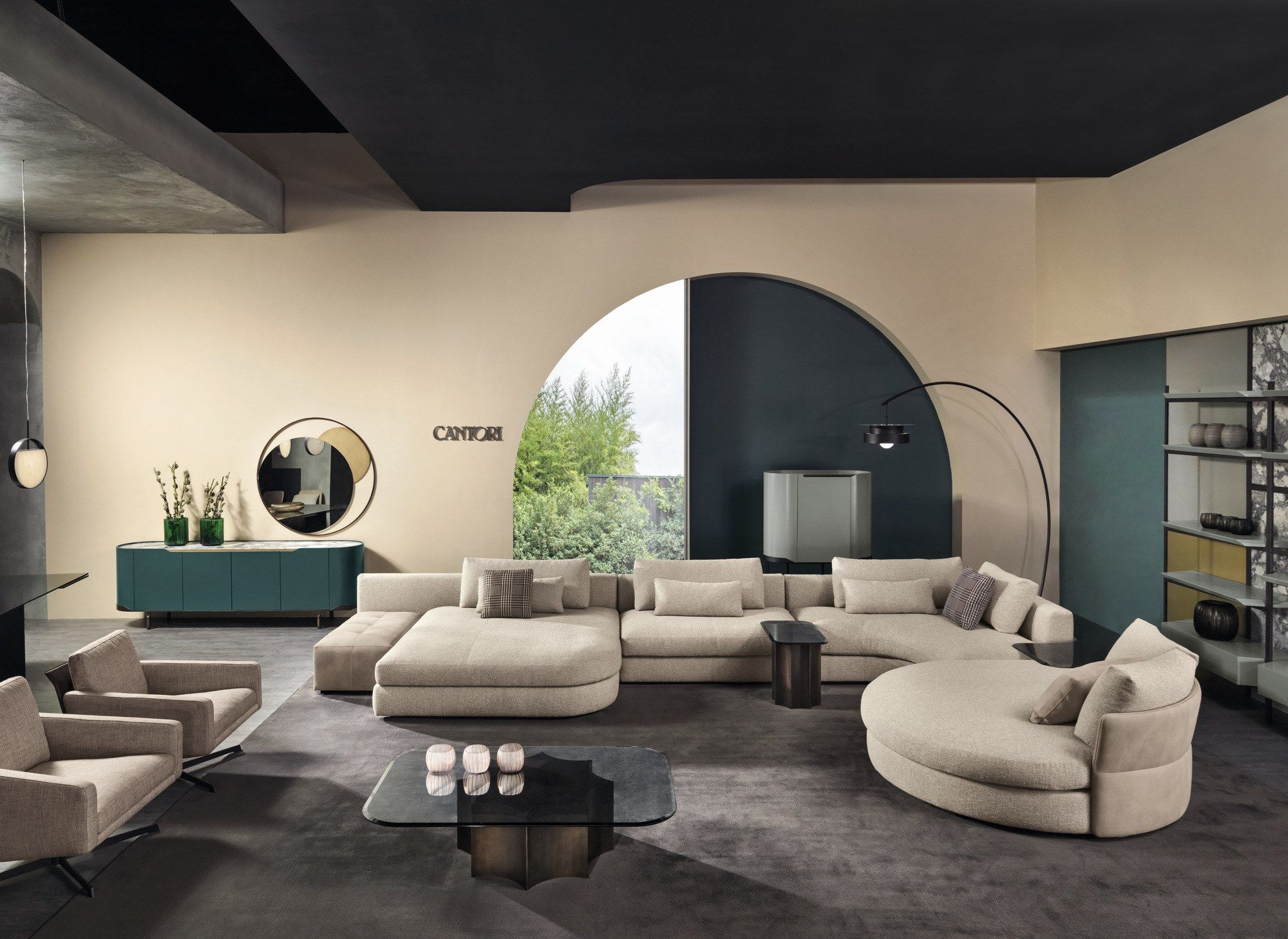 Тканевый диван с полуостровом Cantori Оазис ARCH-00073114 - Вид №5