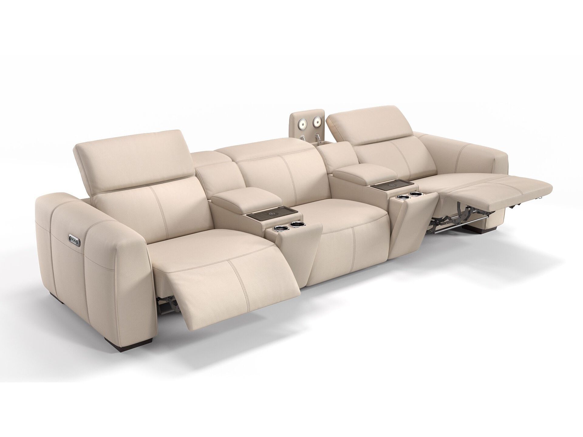 3-местный кожаный диван Sofanella тысячное кино ARCH-00117253