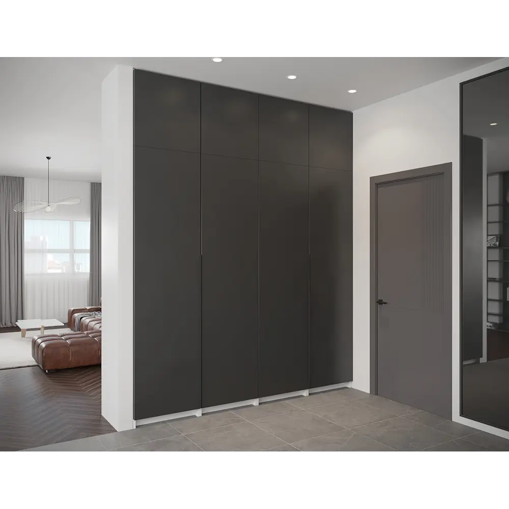 Дверь Лион 39.6x38x1.8 см ДСП цвет серый Santreyd STLM-2095188 - Вид №5