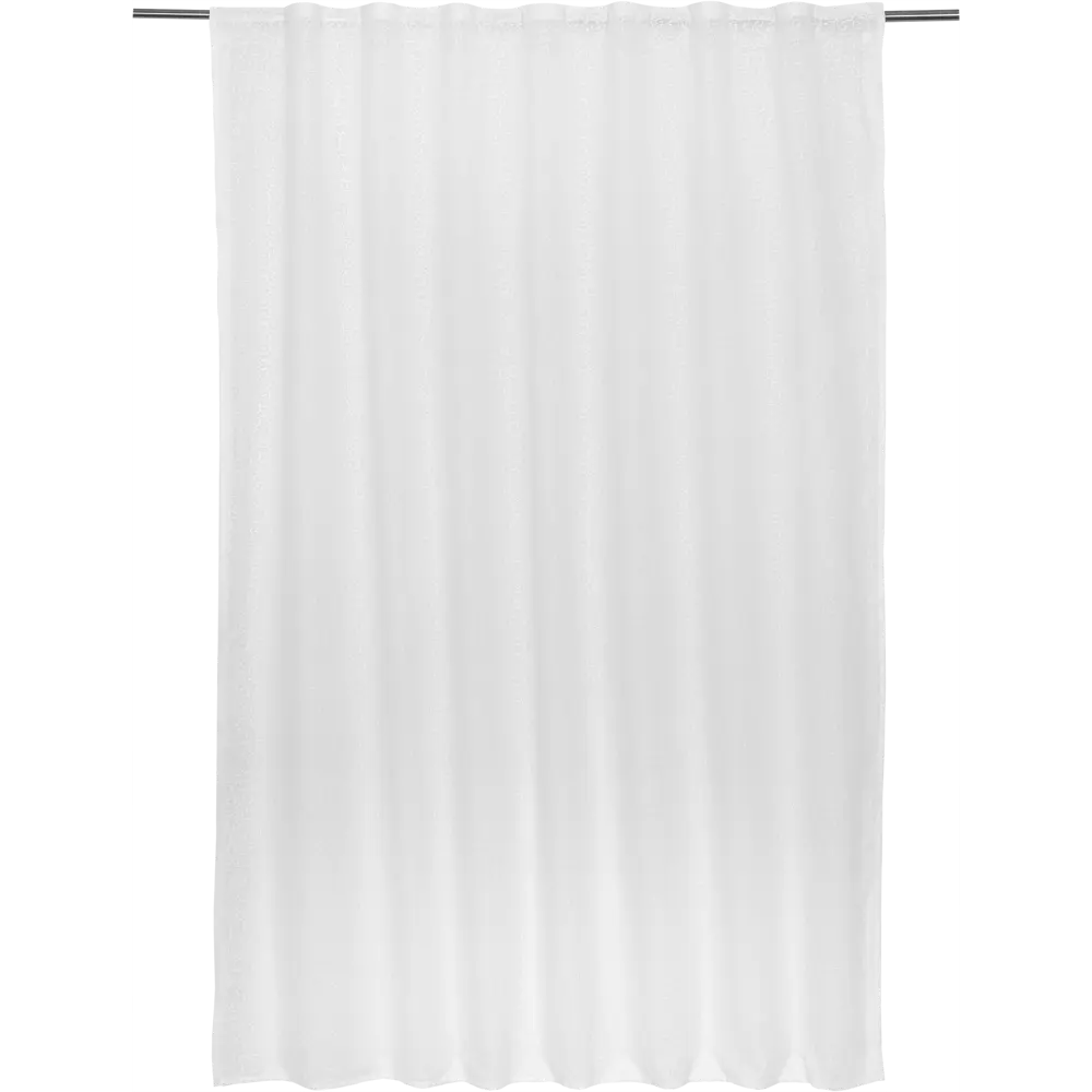 Тюль на ленте «Симфония» 140х180 см цвет белый GARDEN STLM-2208130