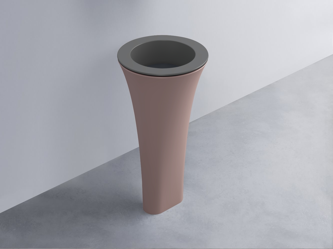 AMLA45-CM+AMPILT-BA+AMCOLT-CP Раковина Amedeo Tondo отдельностоящая cielo Enjoy + Amedeo Ceramica Cielo