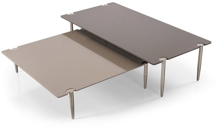 Turri Квадратный лакированный деревянный журнальный столик Zero sun-id-1413766 - Вид №1