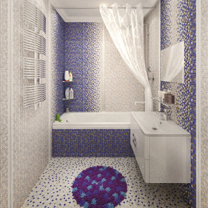 90648351 Плитка настенная Гламур 2Т 275x400 голубая 1.65м2 STLM-0322737 KERAMIN