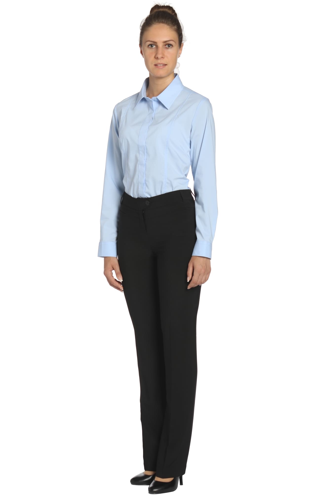 62506 Рубашка женская  sky blue El-Risto  Корпоративная одежда  размер 46 (L)  - Вид №8