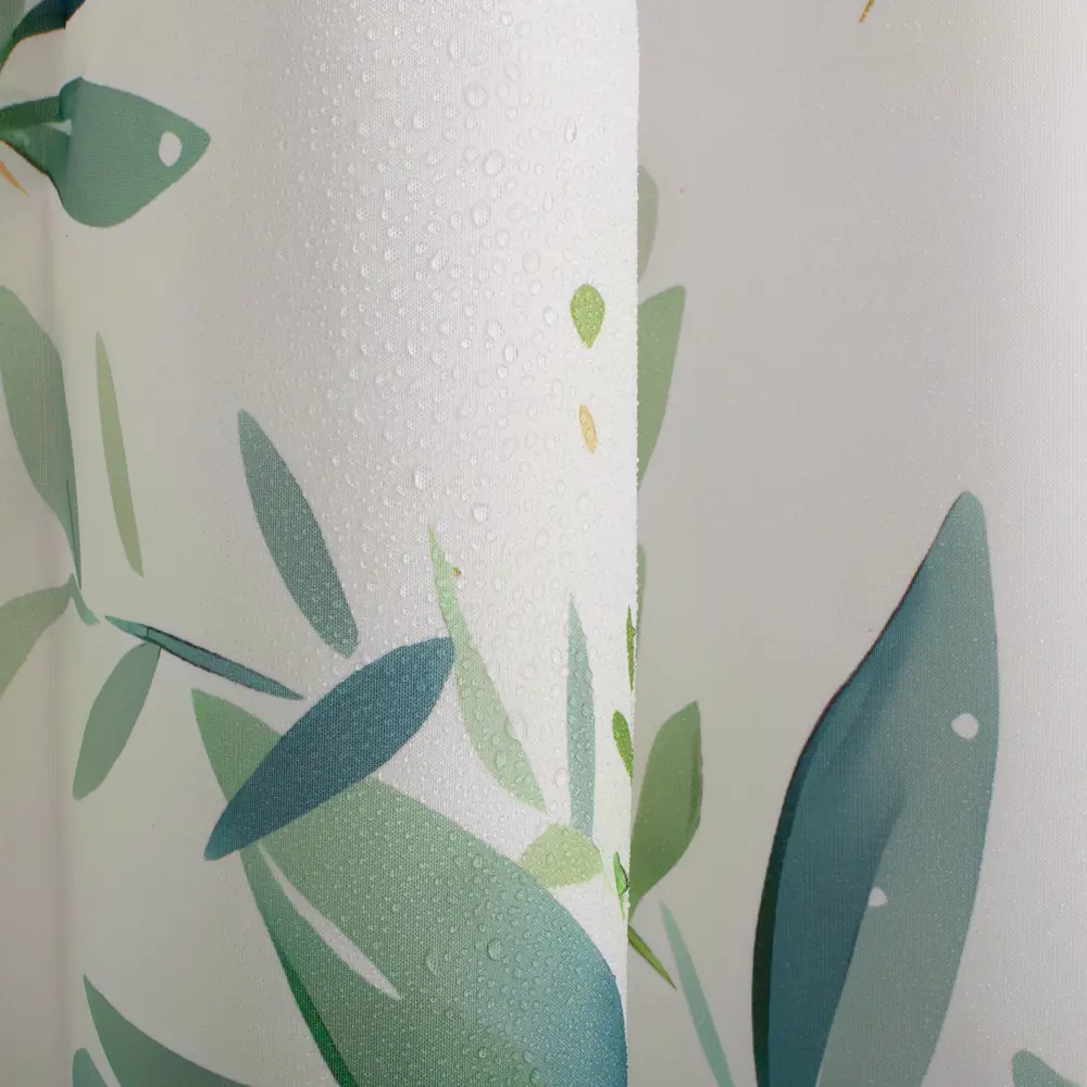 89380334 Штора для ванной Iddis Leaves LM13P18i11 200x180 см полиэстер цвет белый STLM-1566475 - Вид №2