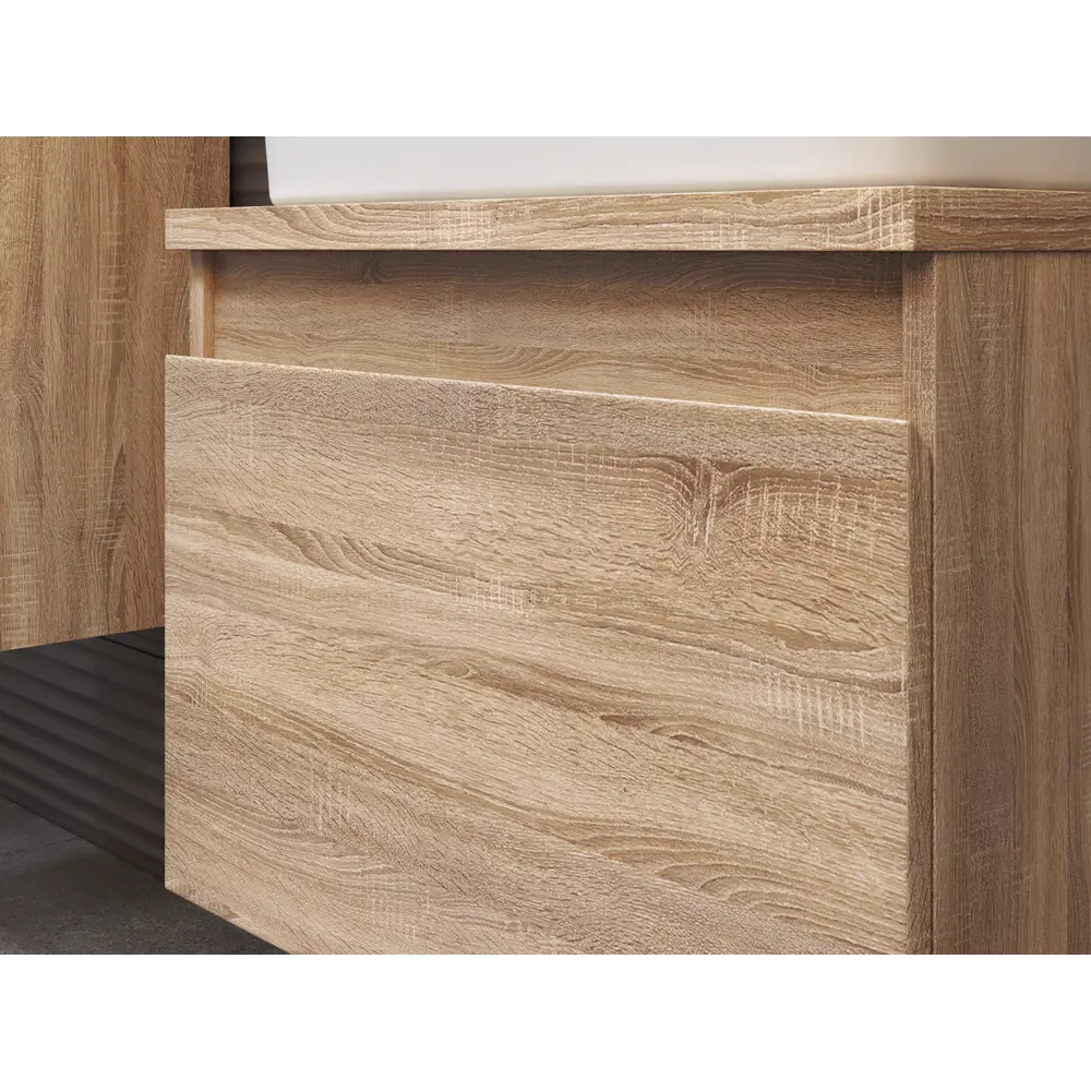 Тумба под раковину подвесная Vigo Matteo 80 см цвет дуб сонома STLM-2029969 - Вид №7