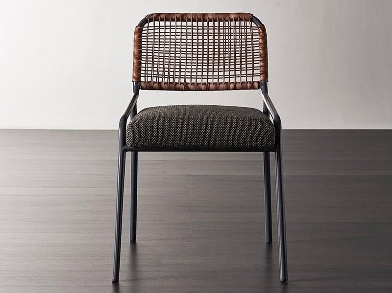 Meridiani Стул из ткани и кожи sun-id-1373339 - Вид №2