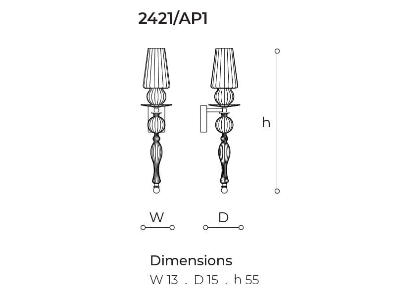 Кристалл светодиодный настенный светильник Italamp Albatros ARCH-00132658 - Вид №2