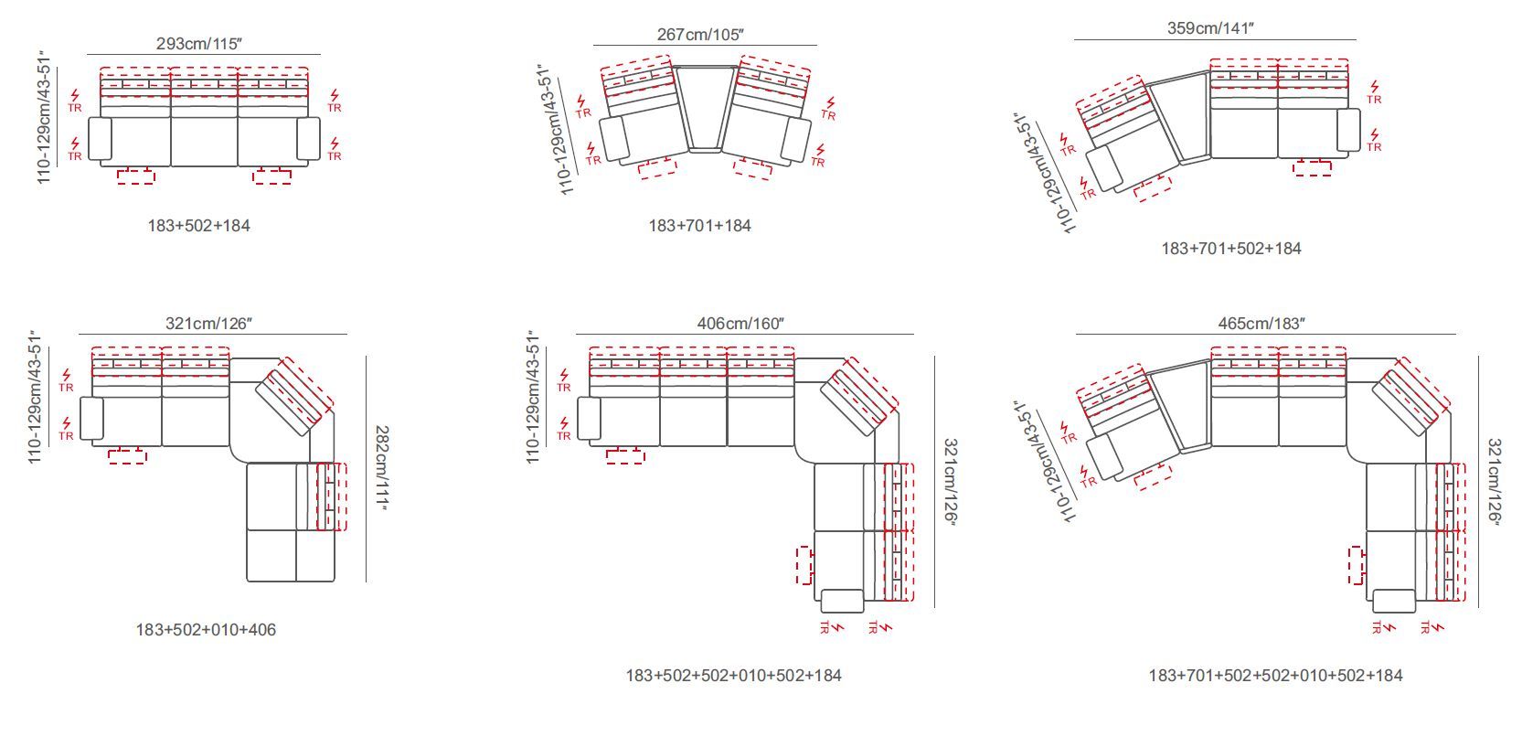 Кожаный угловой диван на 6 мест и более с электрическим движением CAMPO DE' FIORI лестница ARCH-00127771 - Вид №9