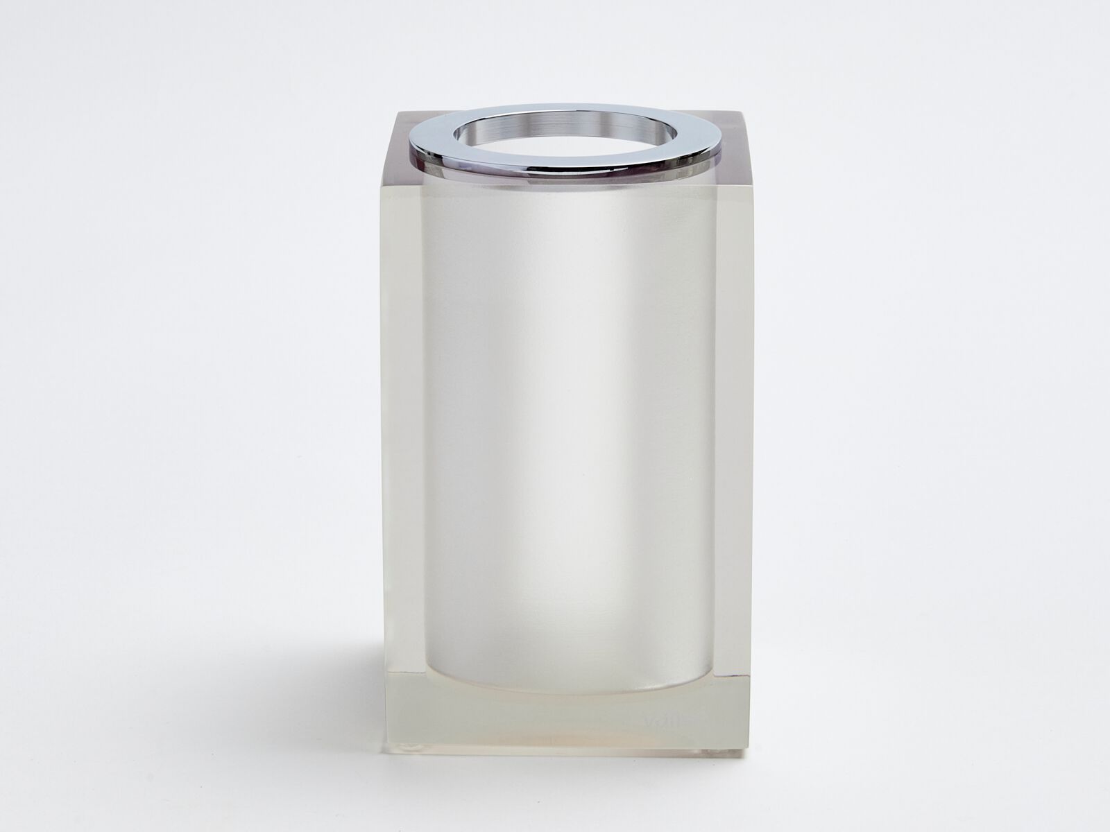 Держатель зубной щетки из смолы Vallvé ГЛЯНЦЕВЫЙ СВЕТЛО-СЕРЕБРИСТЫЙ ARCH-00025374