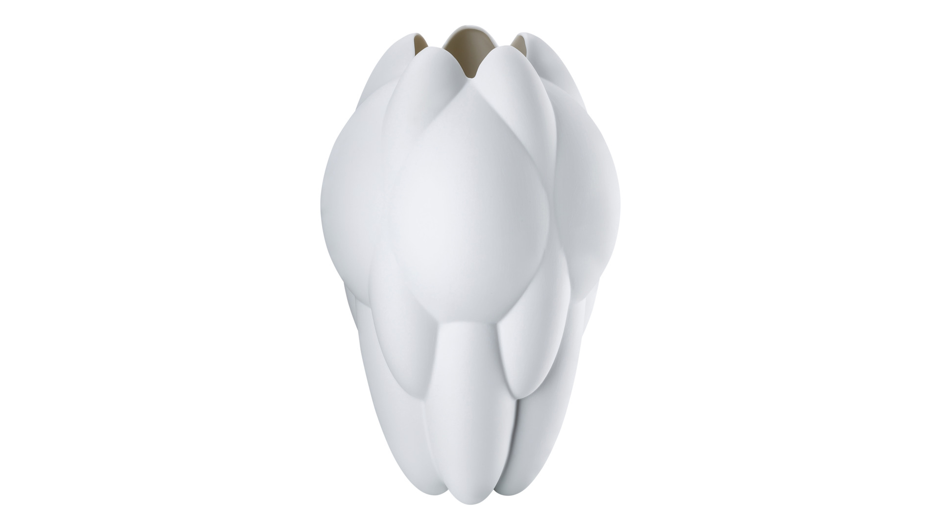 10640550 Rosenthal Ваза Rosenthal Суть 25см, фарфор, белая, матовая (Седрик Раго) Фарфор  - Вид №1