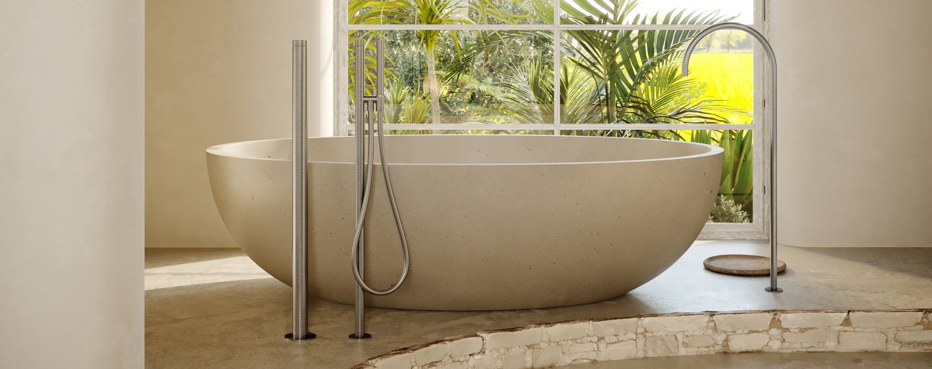 Смеситель для ванны из нержавеющей стали с ручным душем COCOON Maison ARCH-00010185 - Вид №2