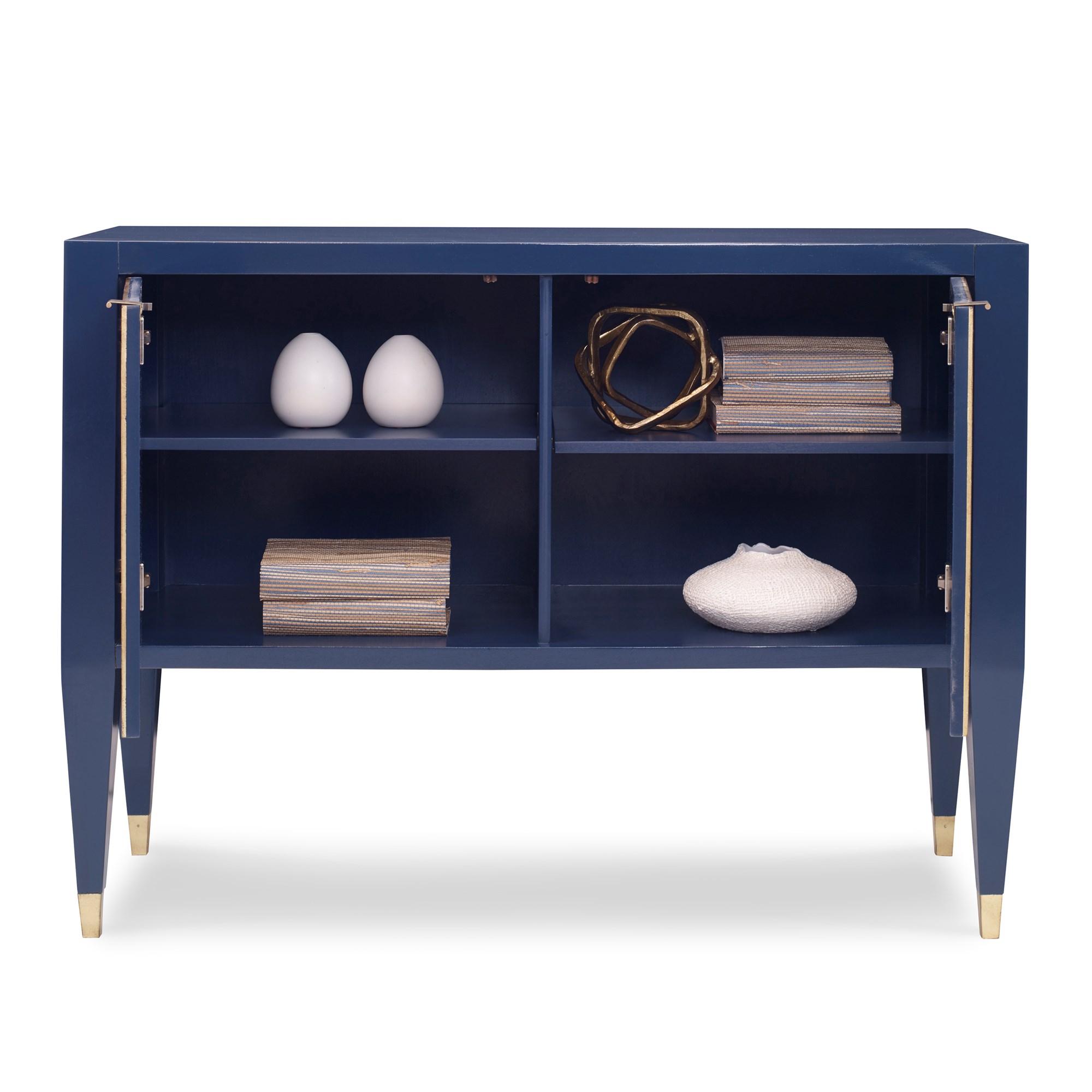 Шкафы 09209-820-021 Beaumont Cabinet - Cadet Blue w/ Gold St Ambella  - Вид №4