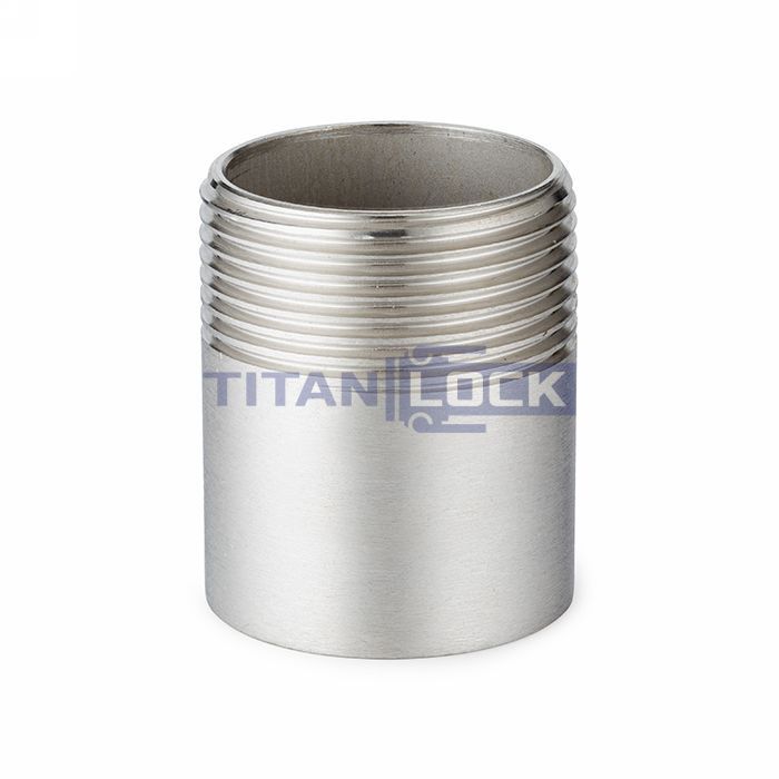 Ниппель приварной нержавеющий (полусгон), нар. резьба, DN25, TL25HRT TITAN LOCK  - Вид №1