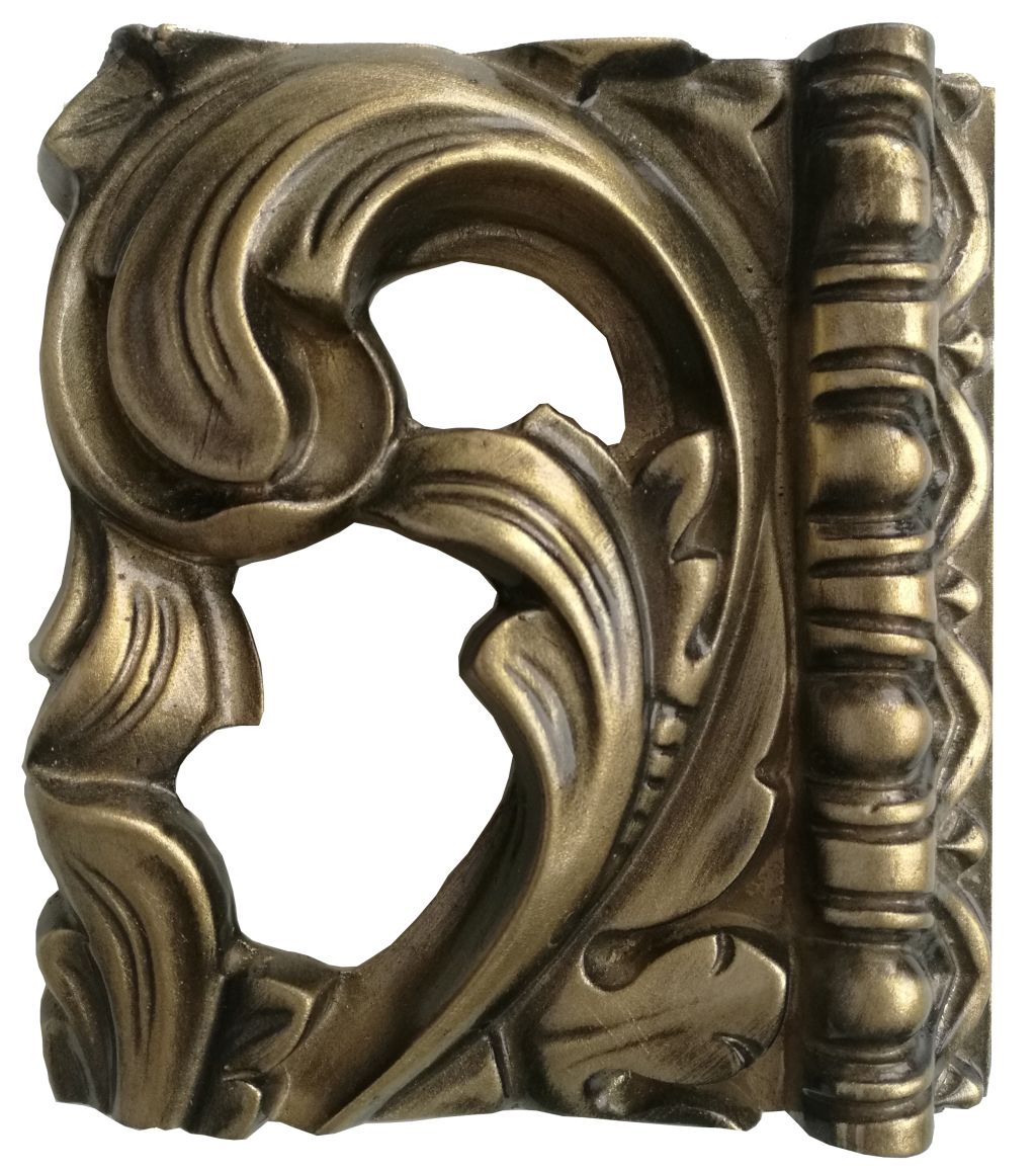 Зеркало ISABELLA прямоугольное с фацетом арт. TS-1021-W/B белый глянец с бронзой Tessoro TS1021WB - Вид №2