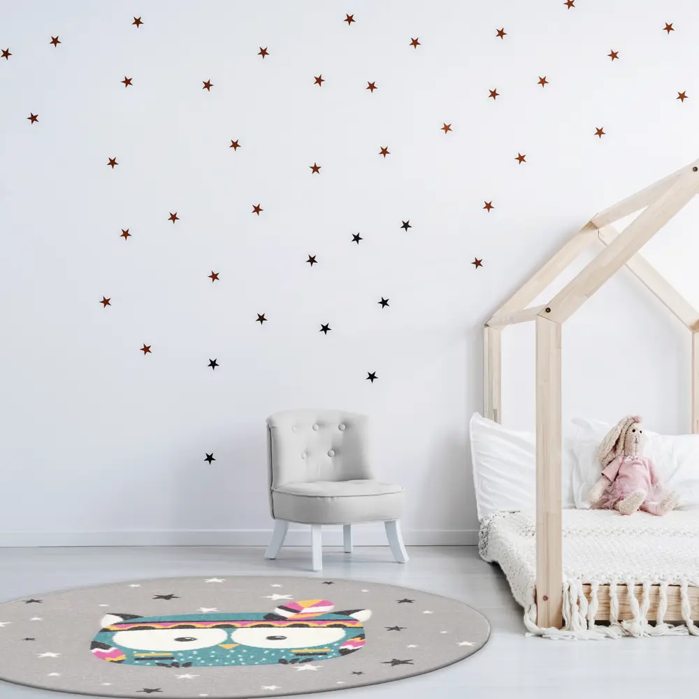 Ковер полипропилен Playground 73SVS R ø100 см цвет серый 82905199 STLM-2102008 Tarkett  - Вид №4